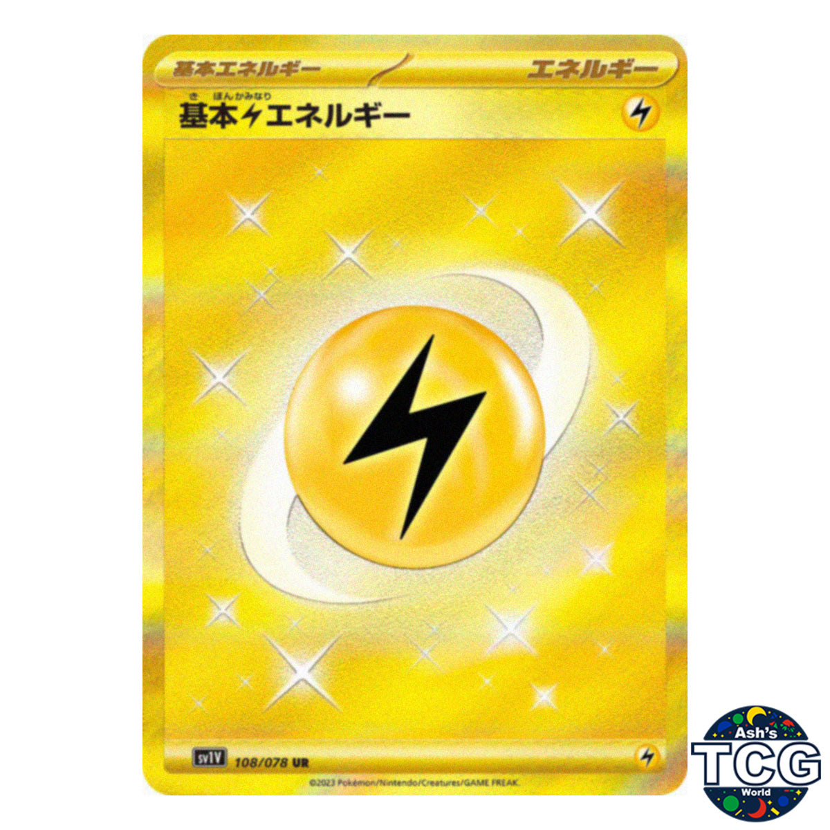Lightning Energy UR 108/078 SV1V Violet EX Pokemon Card Japanese